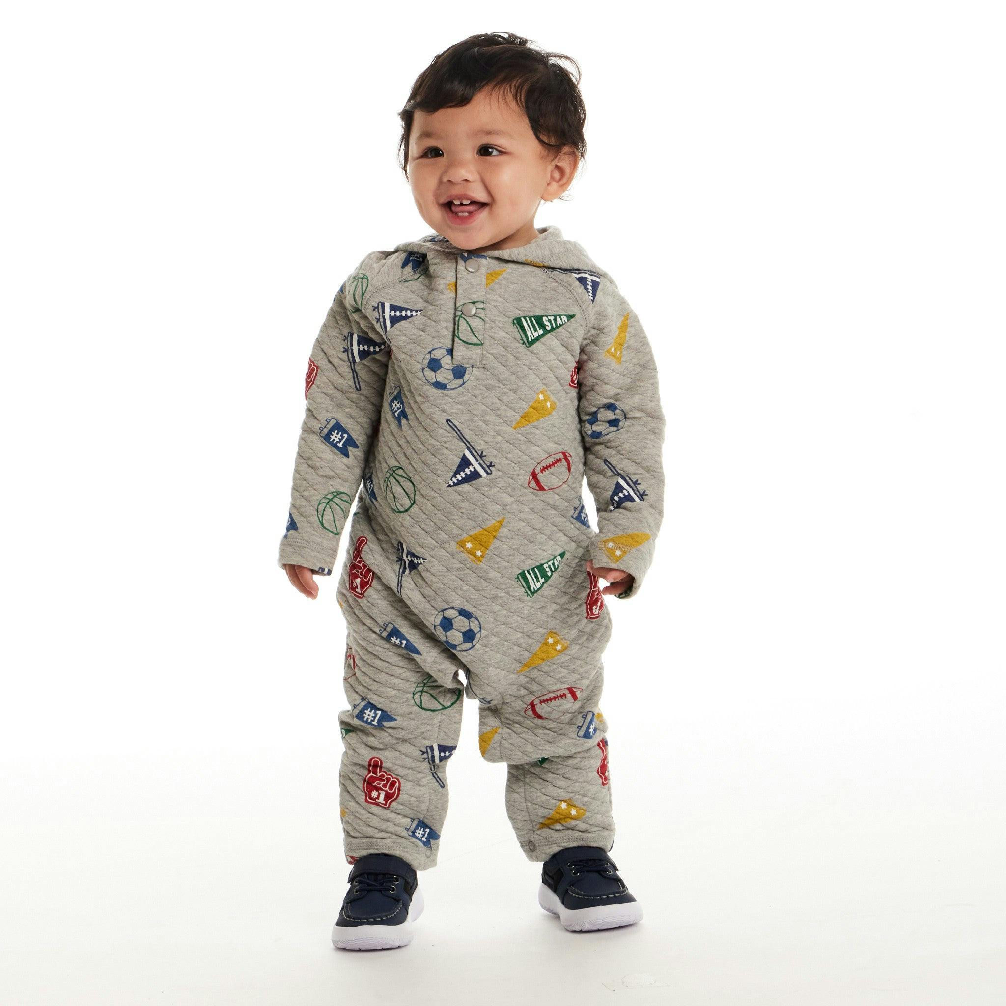 Infant Hooded Baby Romper