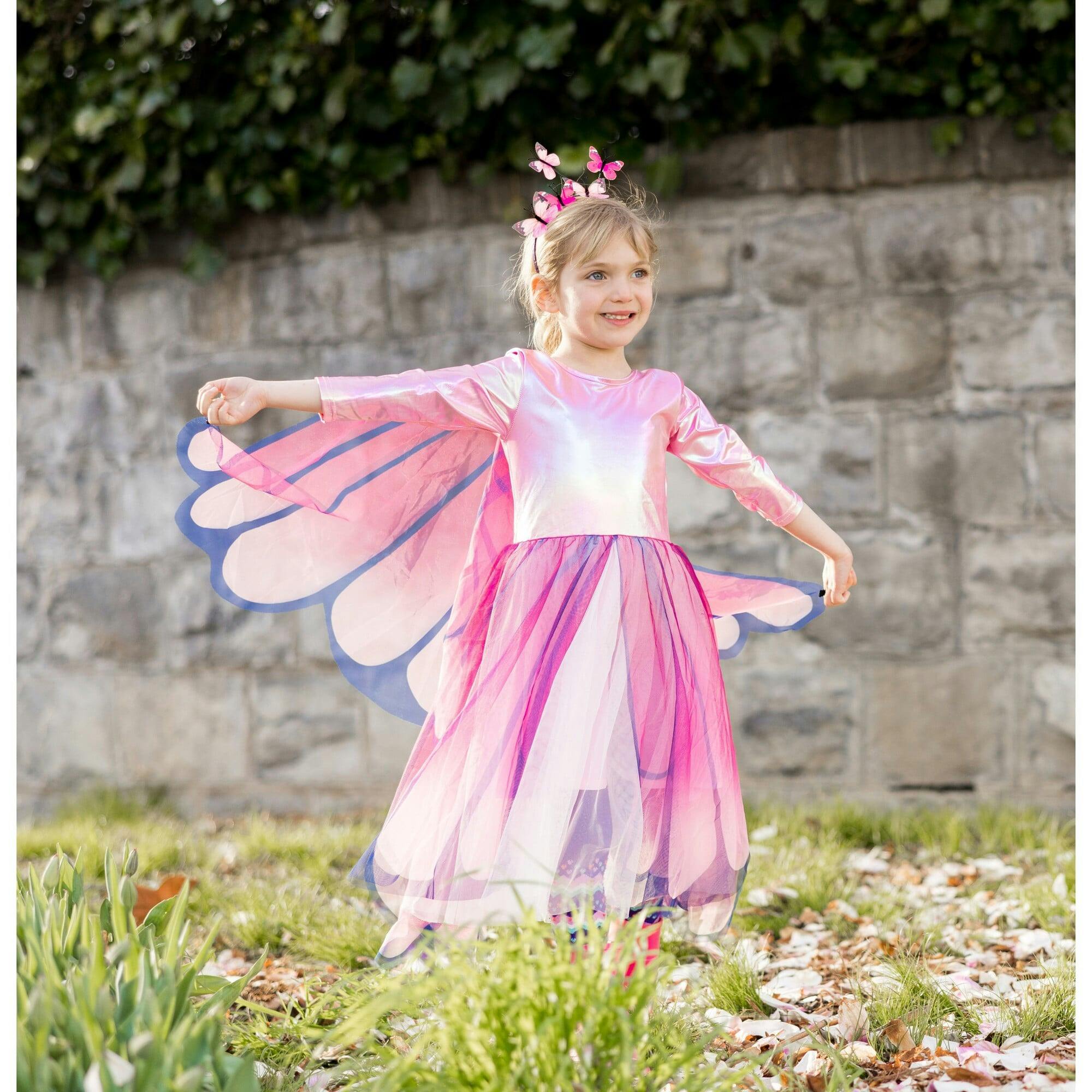 Butterfly Twirl Dress with Wings
