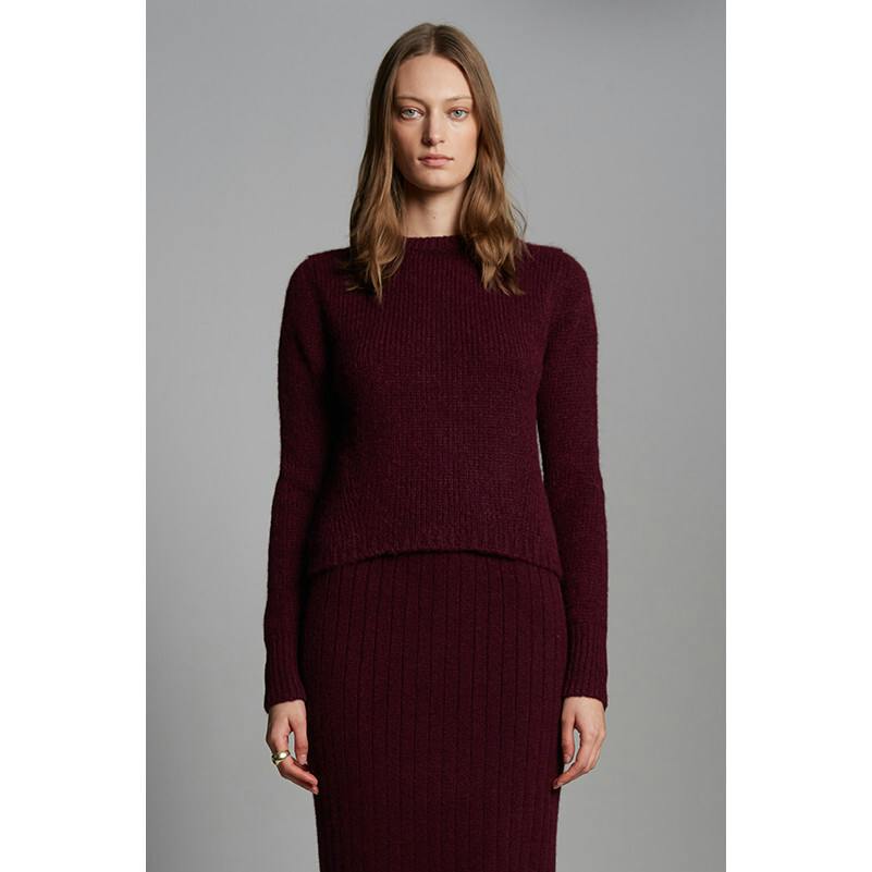 AVA SWEATER | MERLOT