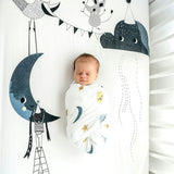 Moon and Stars Bamboo Swaddle
