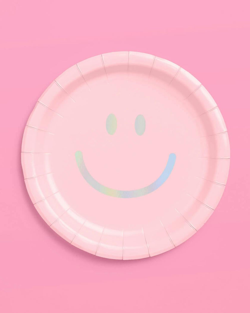 Smiley Plates - 24 paper plates