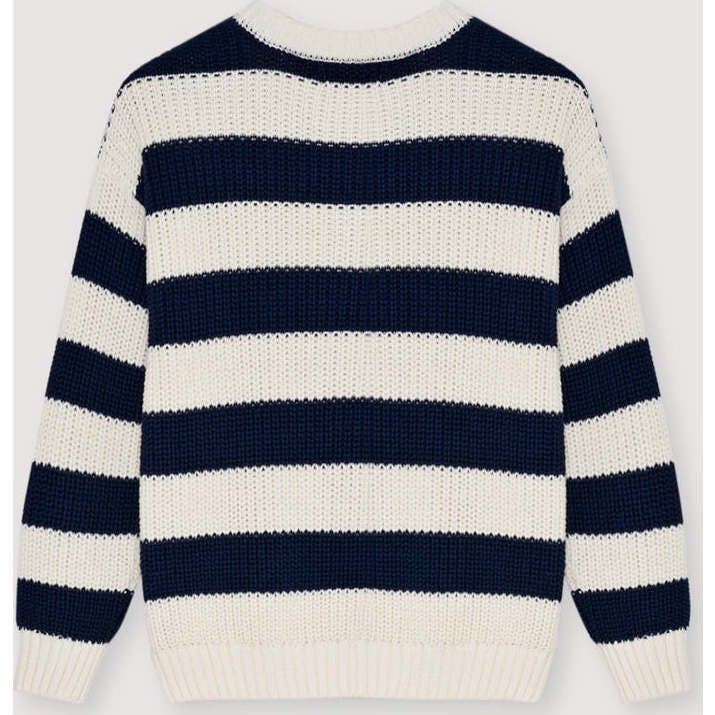 Musa Woman Jumper Summer Midnight Knit Stripes