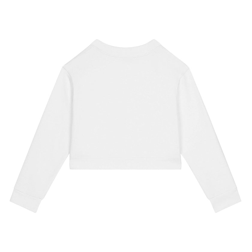 Jersey White Cotton Sweatshirt