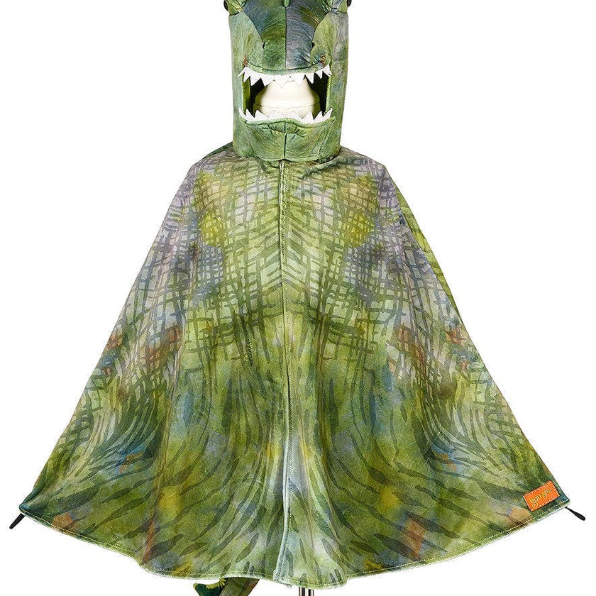 T Rex Green Cape (Sz 4-7 Yrs)