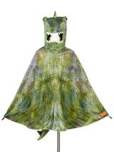 T Rex Green Cape (Sz 4-7 Yrs)