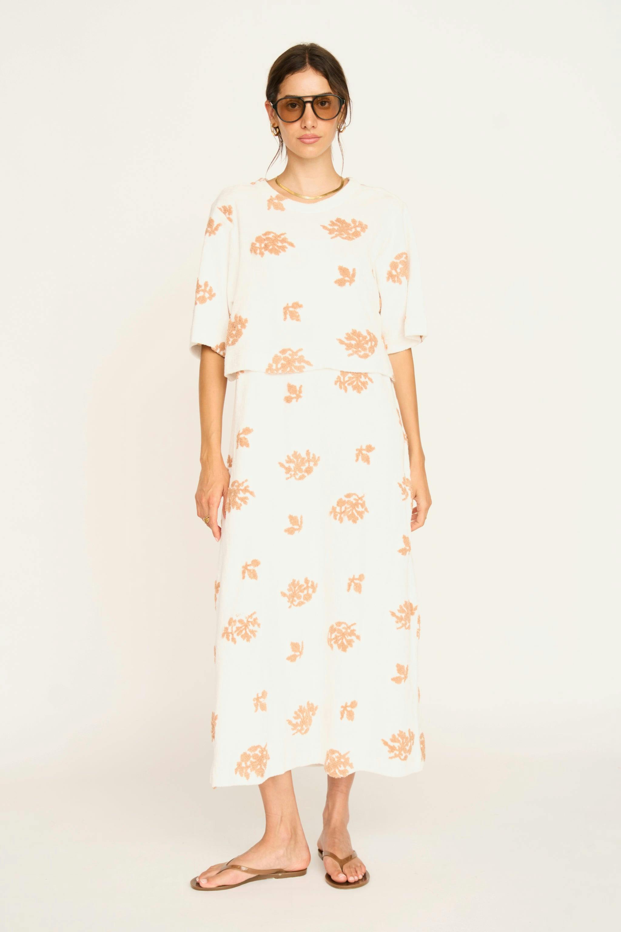 Brisbane Terry Dress in Mesa Fig