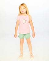 Organic Cotton Jersey Shorts Sage Green