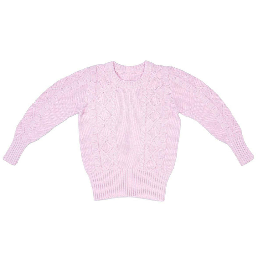 Cable Popcorn Jumper | Bubble Gum