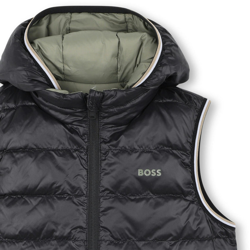 Green Reversible Puffer Jacket