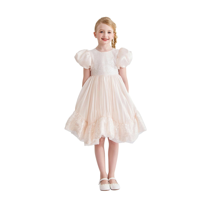 Pink Aurora Glitter Party Dress