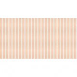 Peach Striped Paper Tablecloth
