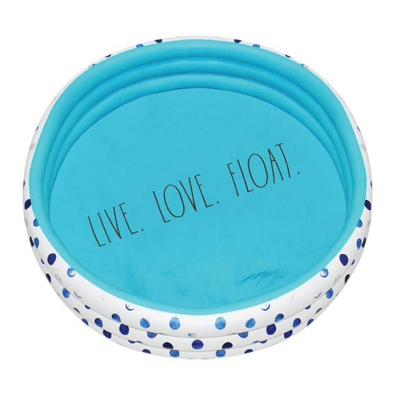 Mini Pool with Indigo Polka Dots