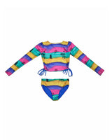 Girls Bikini Set (Side Tie Top & Reversible Bottoms) – Camp Cove