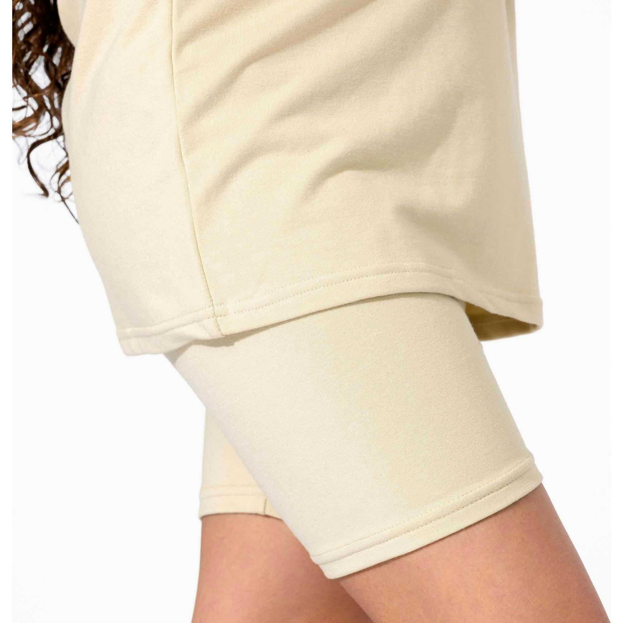 Oat Bamboo Blend Kid's Oversized Tee & Biker Short Set