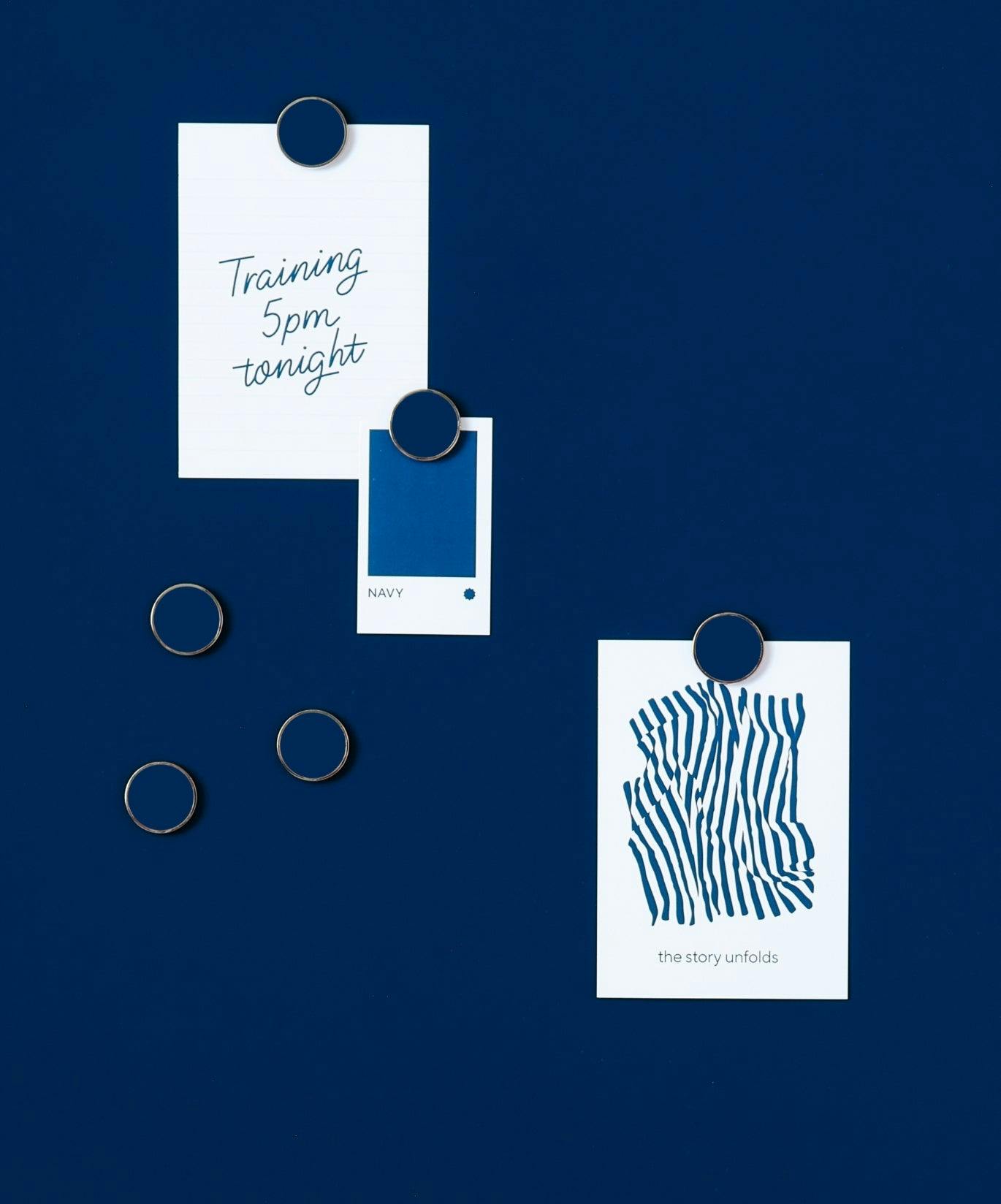 The Buttons in Navy
