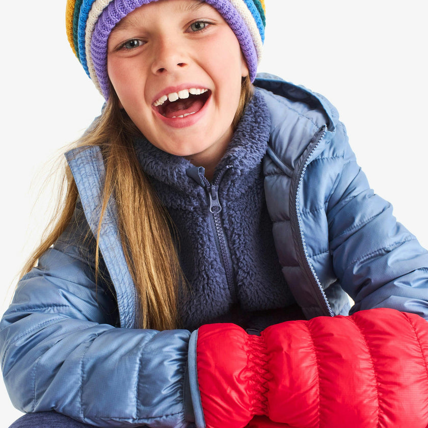 Kids puffer mittens