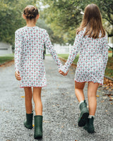 The Organic Rib Long Sleeve Dress [Fa La La]