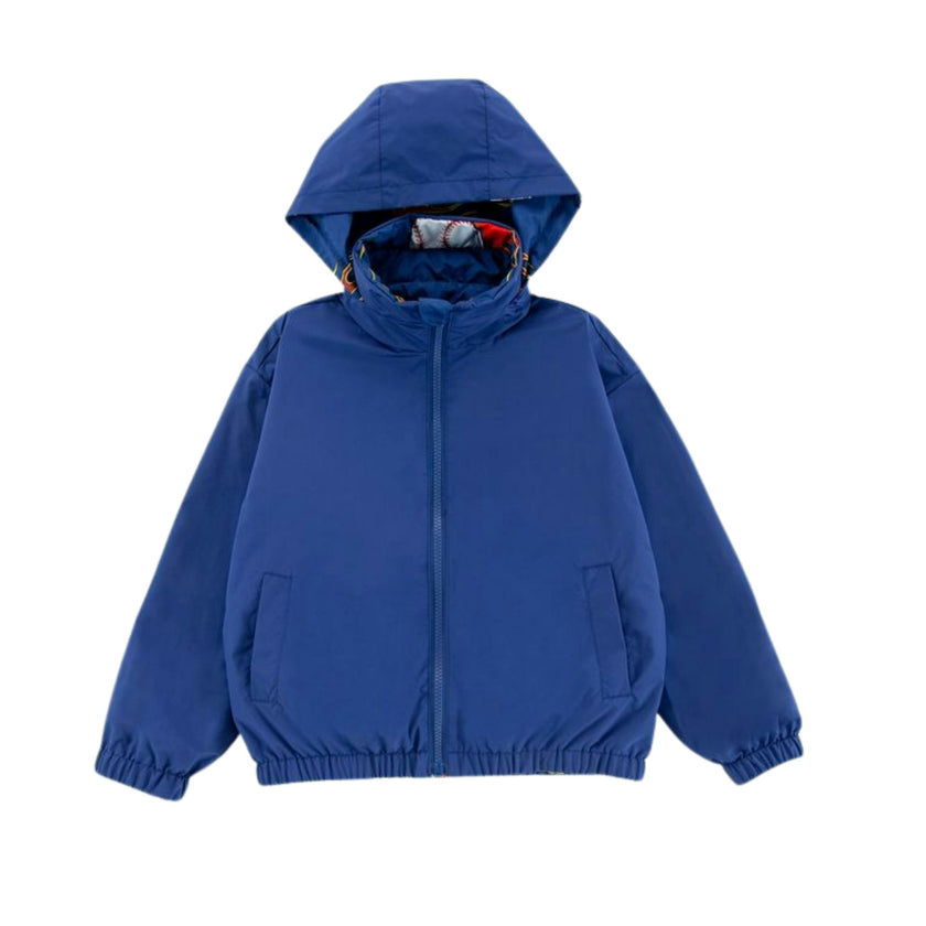 Max Reversible Rain Jacket Windbreaker, Baseball Fire