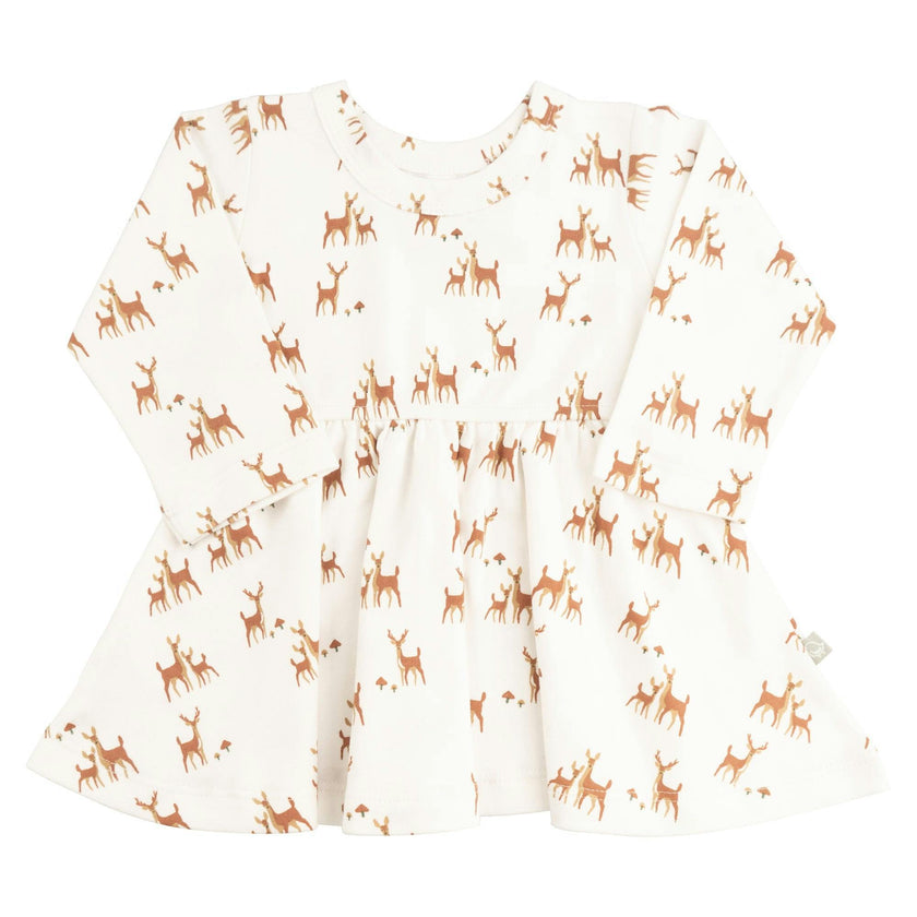 long sleeve twirl dress | deer to my heart
