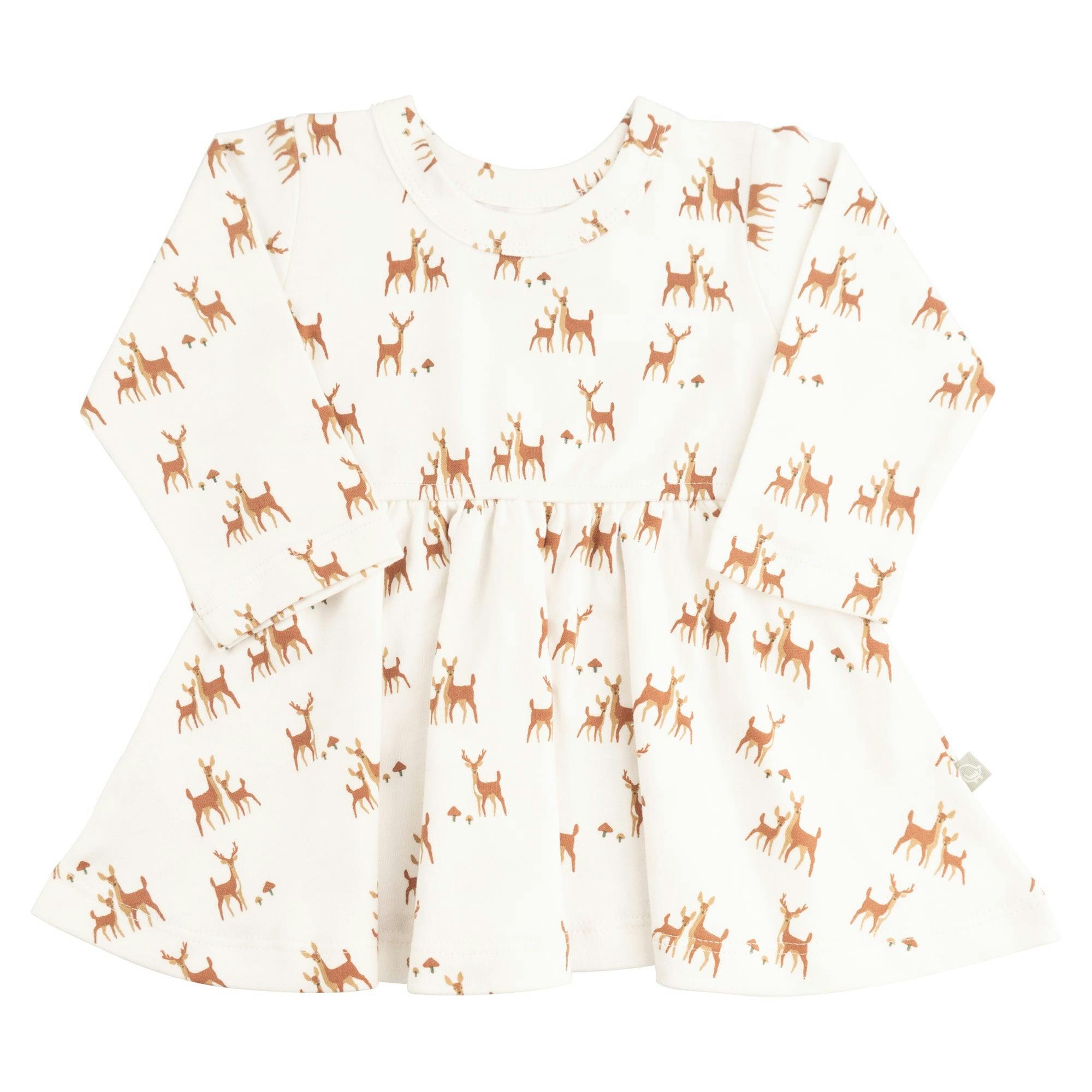 long sleeve twirl dress | deer to my heart