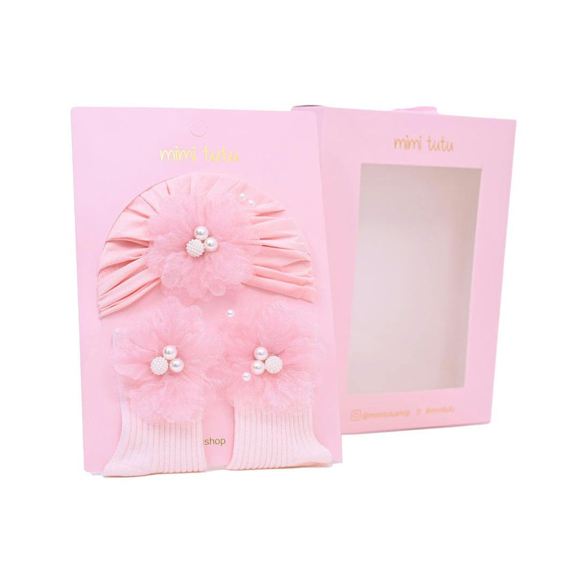 Pink Pearl Flower Gift Set