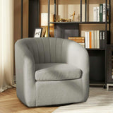 Monroe Faux Shearing Swivel Tub Chair
