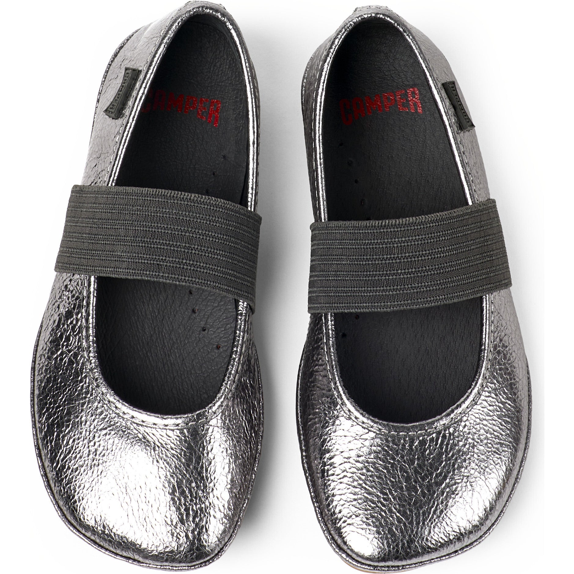 Girls Right Ballerina Flats, Grey