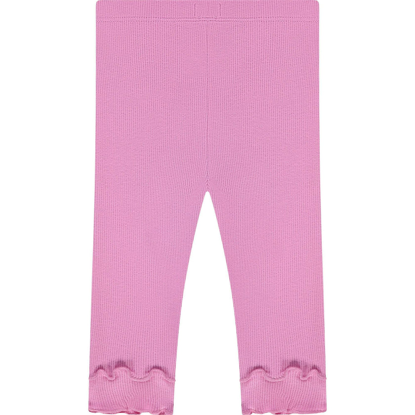 Lettuce Hem Ribbed Leggings