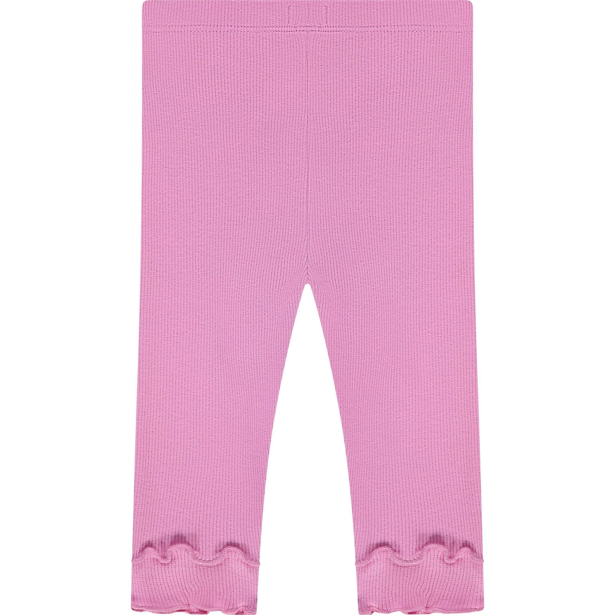 Lettuce Hem Ribbed Leggings