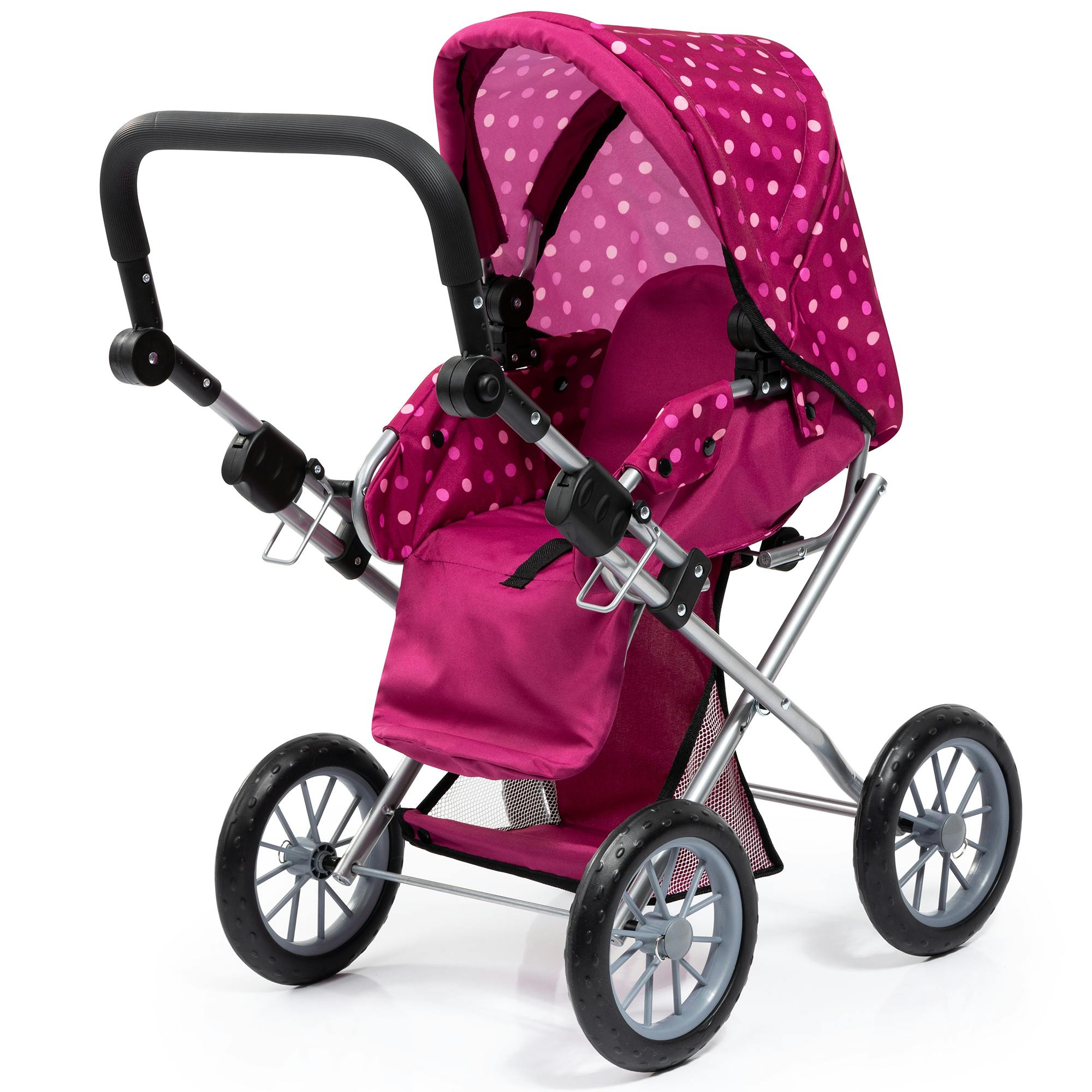 Bayer Design Dolls: Pram City Star - Bordeaux, White, Fairy