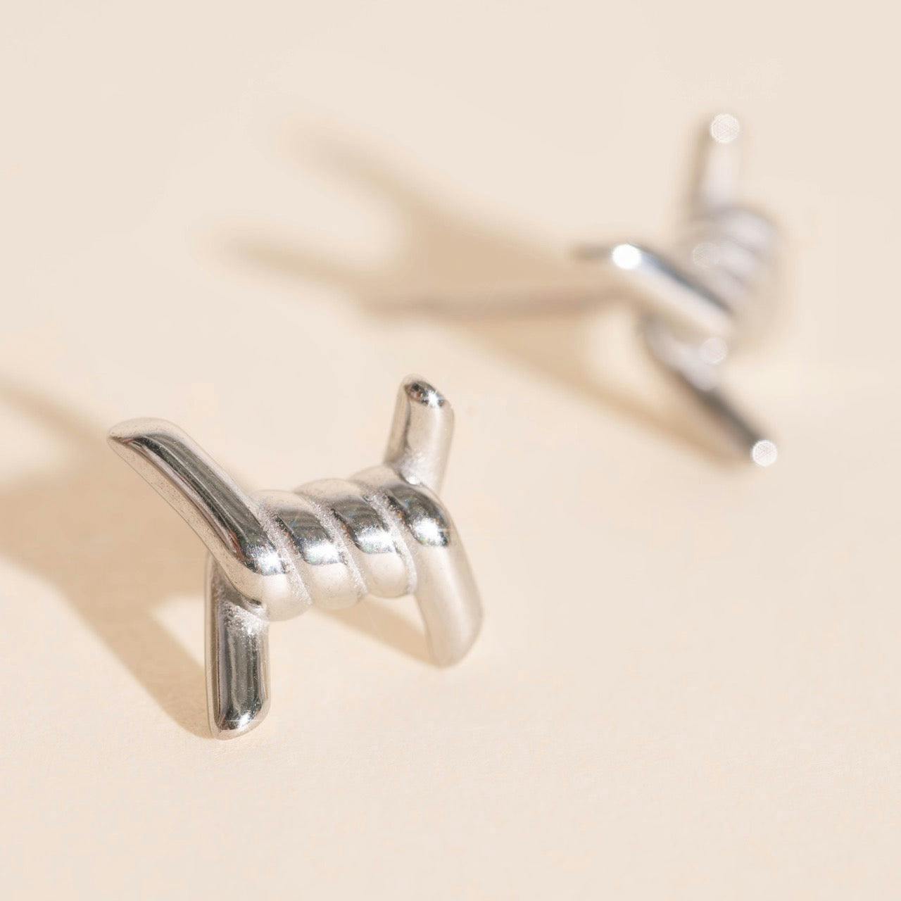 Barbed Wire Stud Earrings