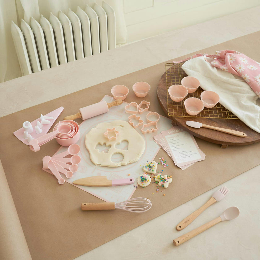 Kid Safe Cooking Tools - Kids Baking Set Gift for Girls