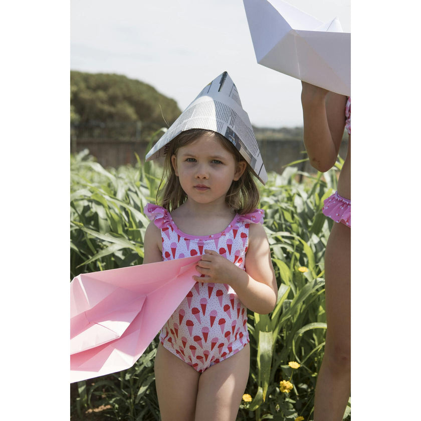 Ice Cream & Garden Swimsuit, Multi