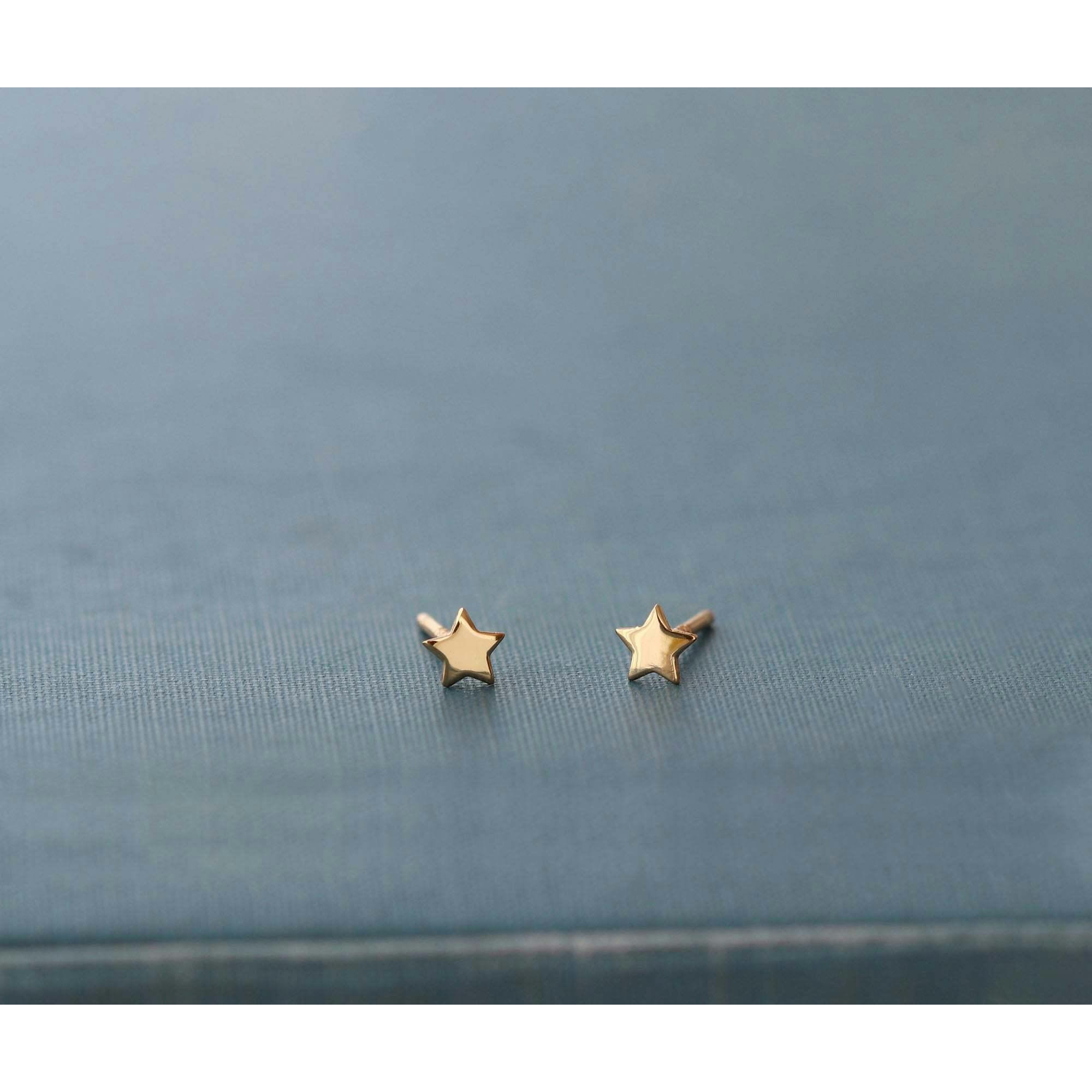 Tiny Star Stud Earrings