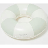 Tube Pool Ring: The Vacay Soft Olive Stripe