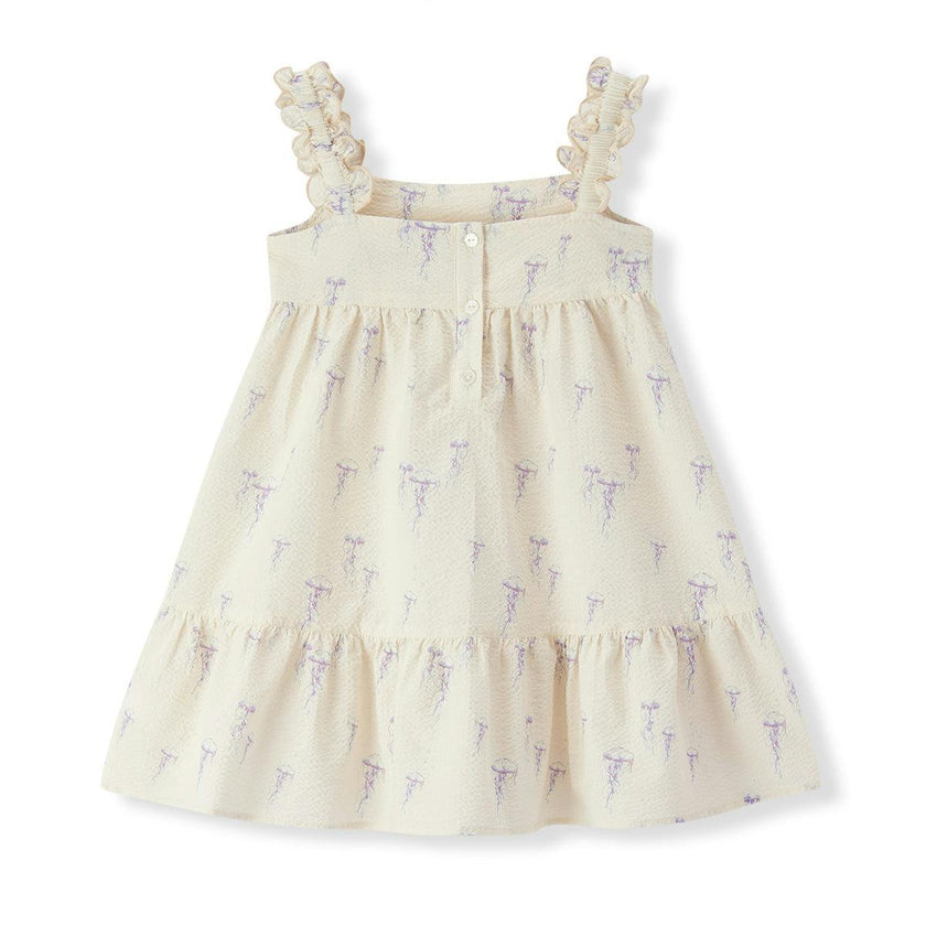 Sunset Jellyfish Ruffle Tiered Dress