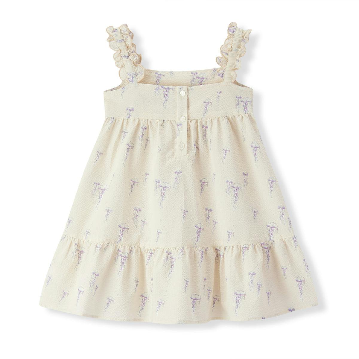 Sunset Jellyfish Ruffle Tiered Dress