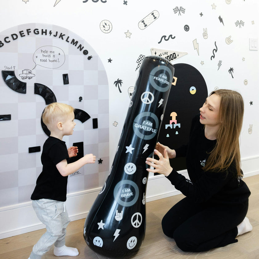 Magic Puncher - Inflatable Punching Bag for Kids with Positive Affirmations