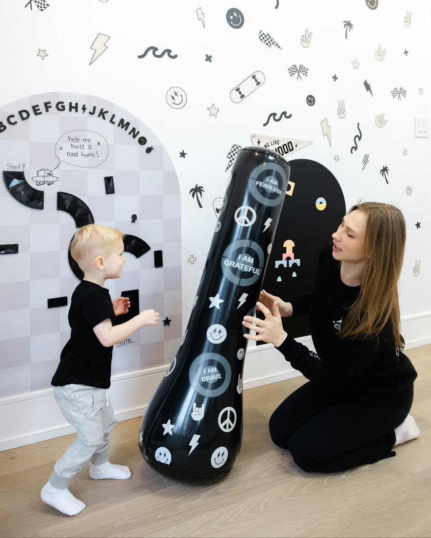 Magic Puncher - Inflatable Punching Bag for Kids with Positive Affirmations