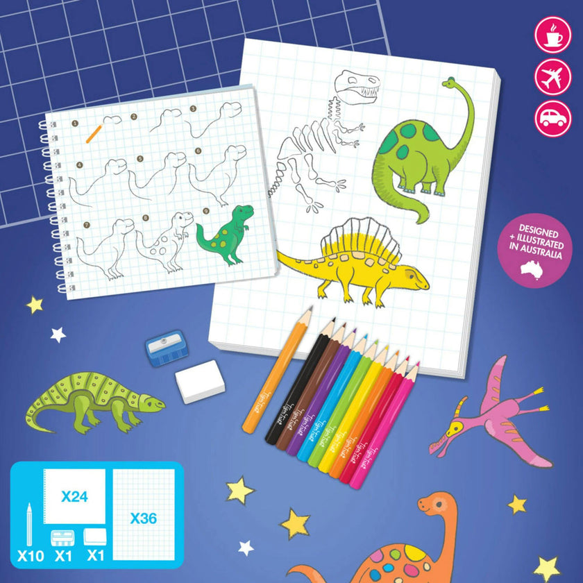 Tribe: How to Draw - Dinosaurs - Creative Artistic Set