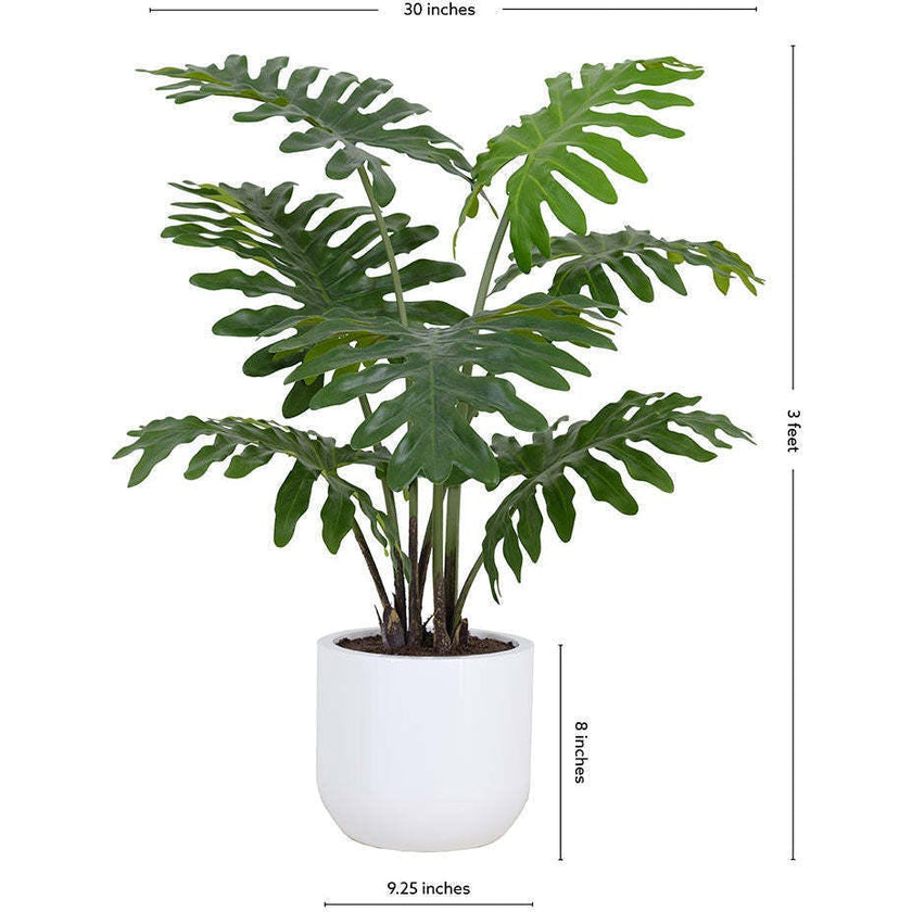 3' Faux Potted Philodendron