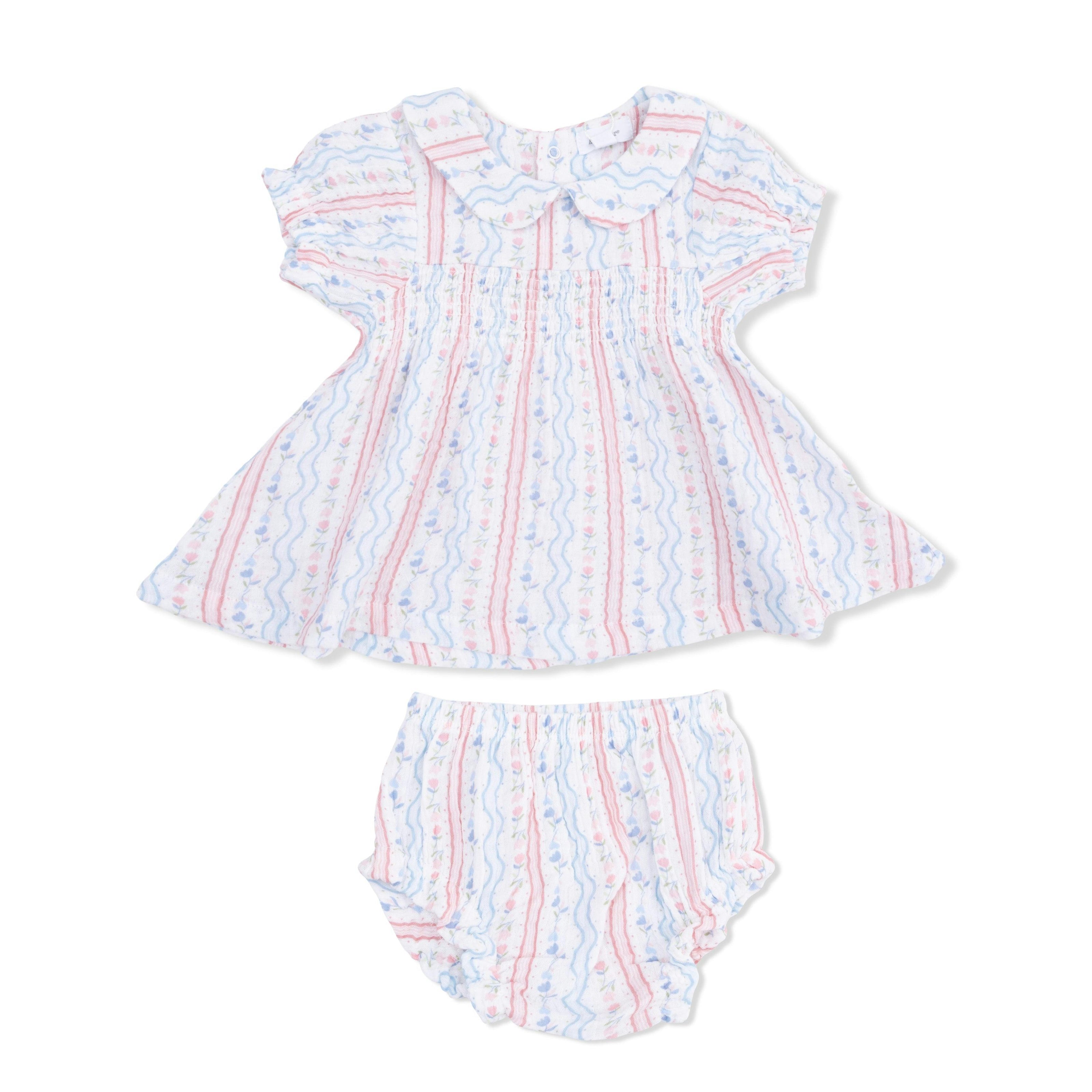 Tulip Stripe - Smocked Dress Set