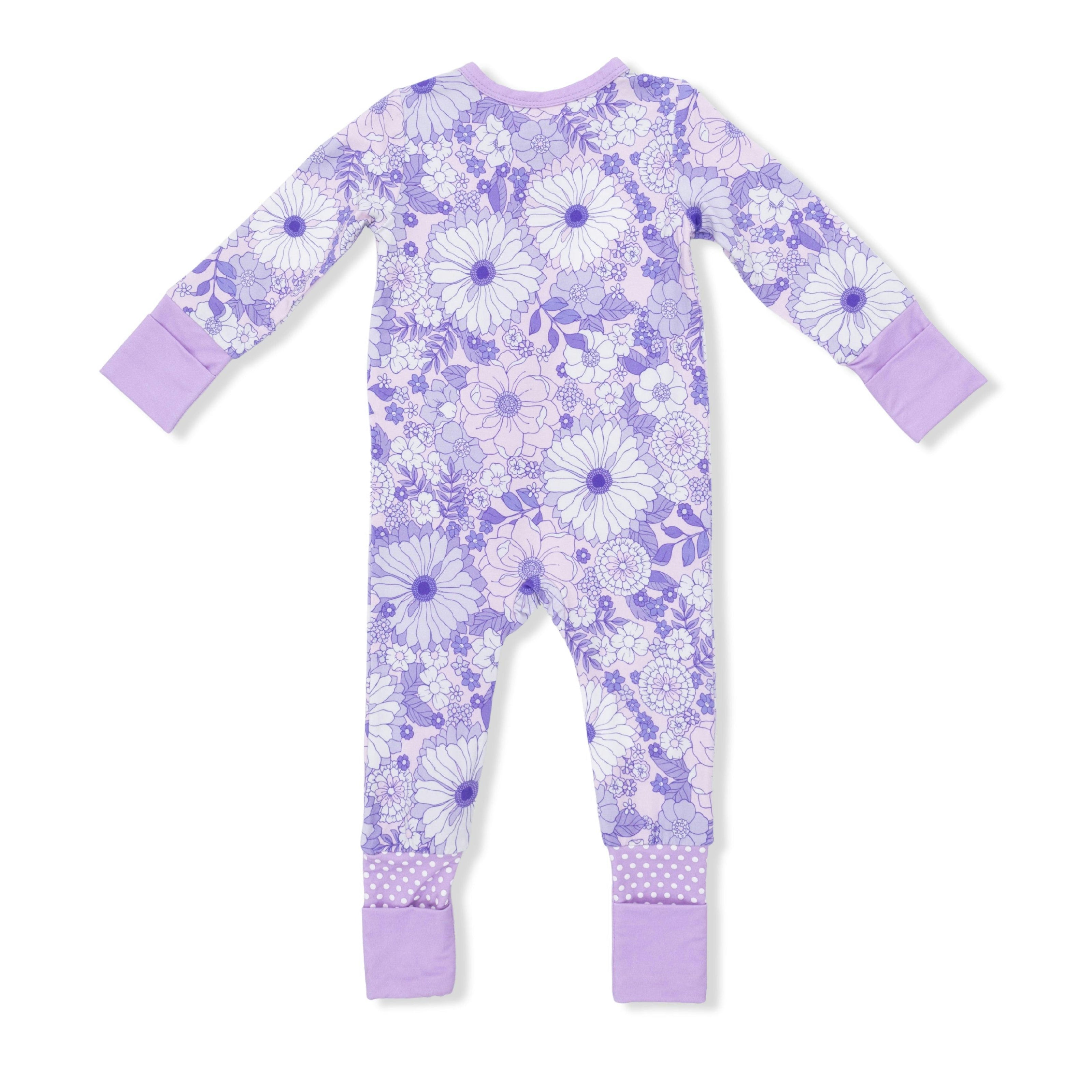 Lacy Lavender Floral - Convertible Romper