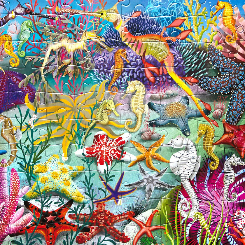 100 Piece Puzzle: Seahorses
