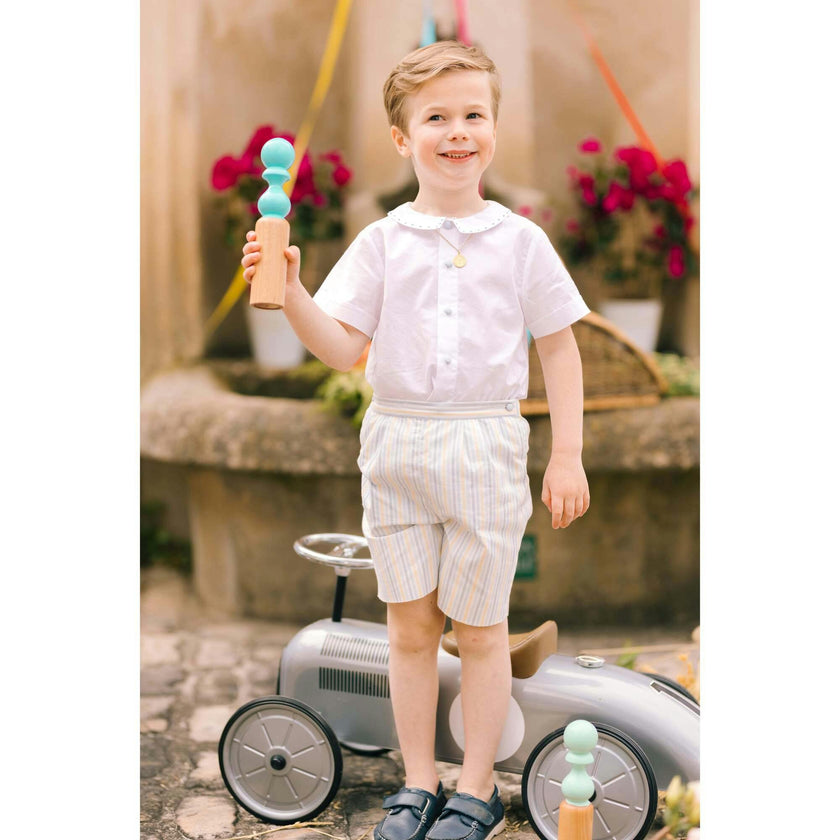 William Stripe Shorts & Shirt