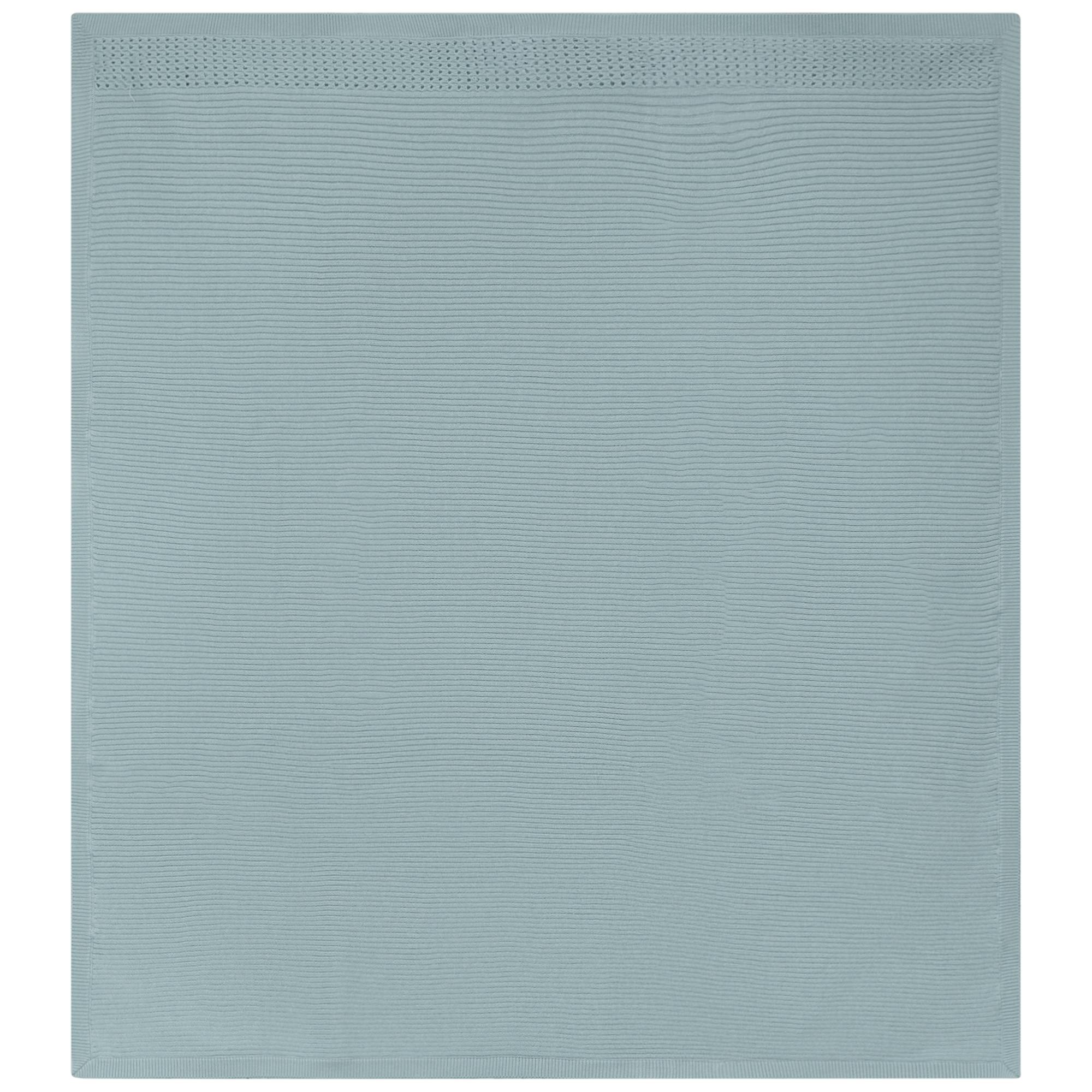 Holed Rib Knit Blanket Dark Almond