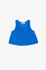 Terry Cloth Racerback Flutter Tank