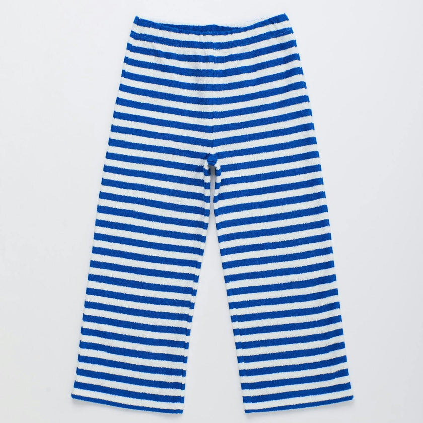 BARCOS STRIPED SWEATPANTS BLUE & WHITE