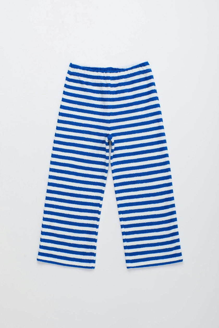 BARCOS STRIPED SWEATPANTS BLUE & WHITE