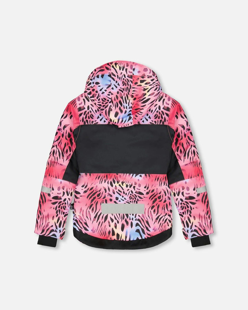 Two-Piece Teknik Snowsuit Multicolor Leopard and